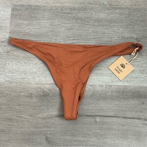 NWT toast swim bikini Bottoms size large women’s brown